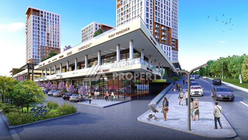 Апартаменты от 66 до 363 кв.м. в новом ЖК. Бейликдюзю, Стамбул. - Ракурс 56