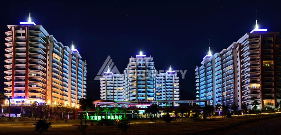 Просторная квартира 1+1 в элитной резиденции, 75 кв.м. Махмутлар, Алания - Ракурс 2