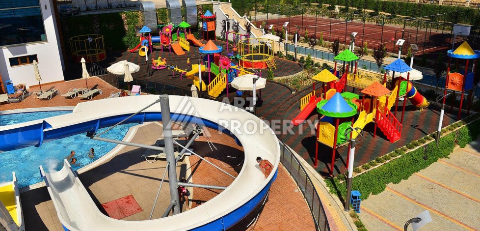 Просторная квартира 1+1 в элитной резиденции, 75 кв.м. Махмутлар, Алания - Ракурс 16