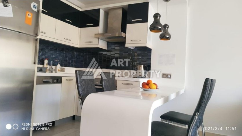 Просторная квартира 1+1 в элитной резиденции, 75 кв.м. Махмутлар, Алания - Ракурс 34