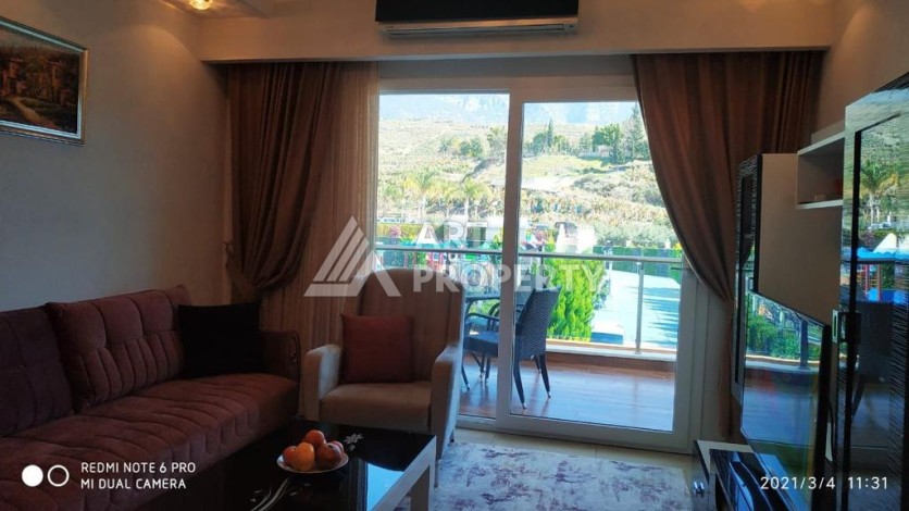 Просторная квартира 1+1 в элитной резиденции, 75 кв.м. Махмутлар, Алания - Ракурс 36