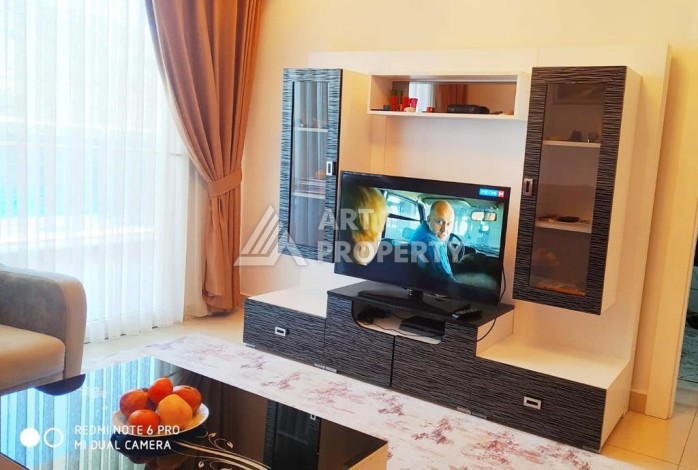 Просторная квартира 1+1 в элитной резиденции, 75 кв.м. Махмутлар, Алания - Ракурс 37