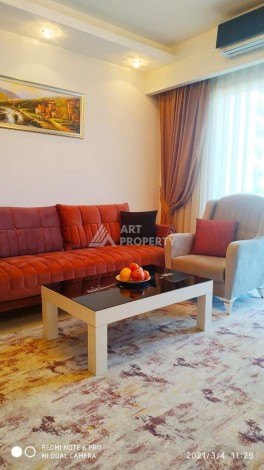 Просторная квартира 1+1 в элитной резиденции, 75 кв.м. Махмутлар, Алания - Ракурс 38