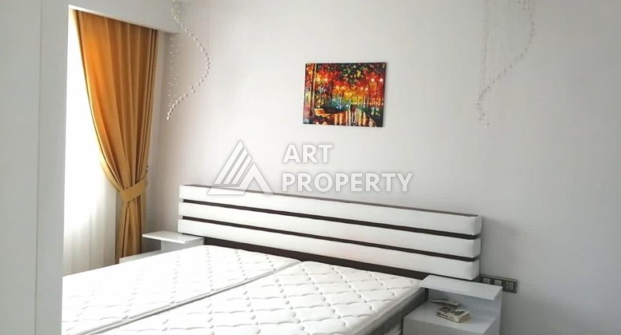 Просторная квартира 1+1 в элитной резиденции, 75 кв.м. Махмутлар, Алания - Ракурс 39