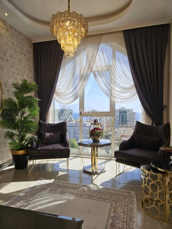 Шикарный пентхаус 2+1 с видом на море, 138 кв.м. Махмутлар, Алания - Ракурс 55