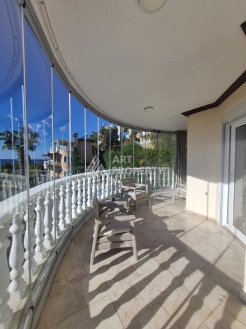 Просторная квартира 2+1 с видом на море, 110 кв.м. Кестель, Алания - Ракурс 3