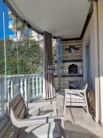 Просторная квартира 2+1 с видом на море, 110 кв.м. Кестель, Алания - Ракурс 4