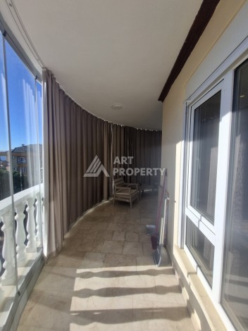 Просторная квартира 2+1 с видом на море, 110 кв.м. Кестель, Алания - Ракурс 16