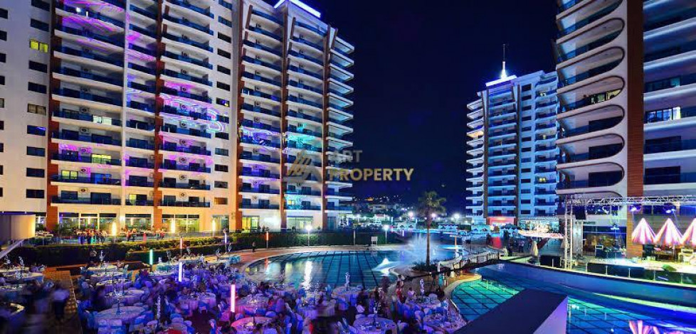 Двухкомнатная квартира в комплексе уровня люкс в районе Махмутлар, 73 м2 - Ракурс 9