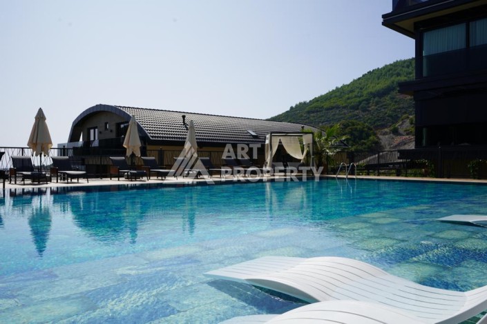 Дуплекс 4+1 в элитной резиденции, 220 кв.м. Тепе, Алания. - Ракурс 12