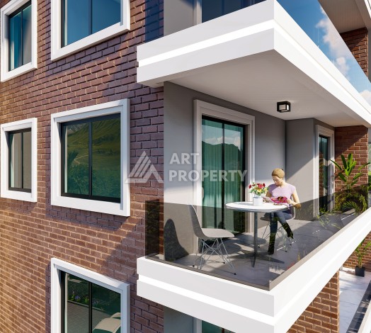 Квартира 1+1 с видом на горы, 55 кв.м. Чиплаклы, Алания. - Ракурс 9