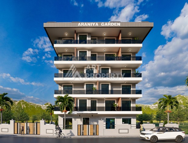 Квартира 1+1 с видом на горы, 55 кв.м. Чиплаклы, Алания. - Ракурс 10