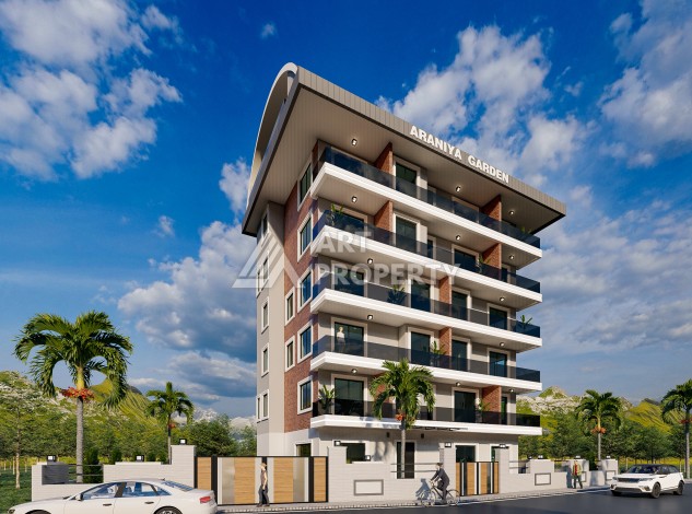 Квартира 1+1 с видом на горы, 55 кв.м. Чиплаклы, Алания. - Ракурс 12