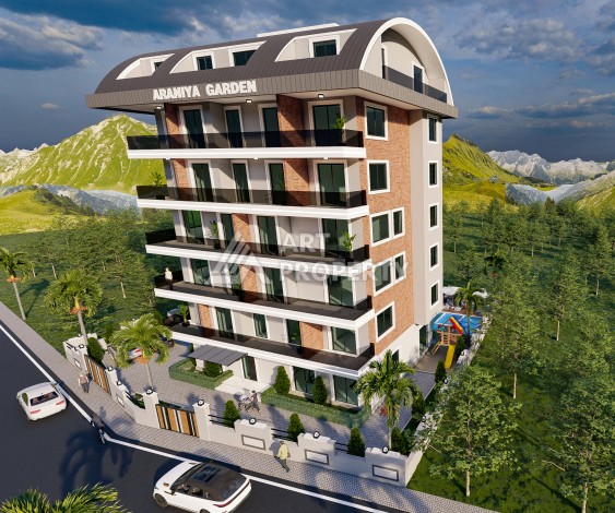 Квартира 1+1 с видом на горы, 55 кв.м. Чиплаклы, Алания. - Ракурс 13