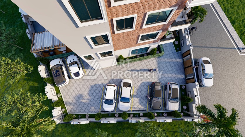 Квартира 1+1 с видом на горы, 55 кв.м. Чиплаклы, Алания. - Ракурс 18