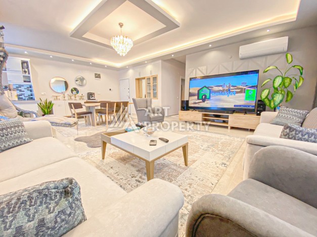 Просторная квартира 2+1 с видом на горы, 110 кв.м. Тосмур, Алания - Ракурс 2