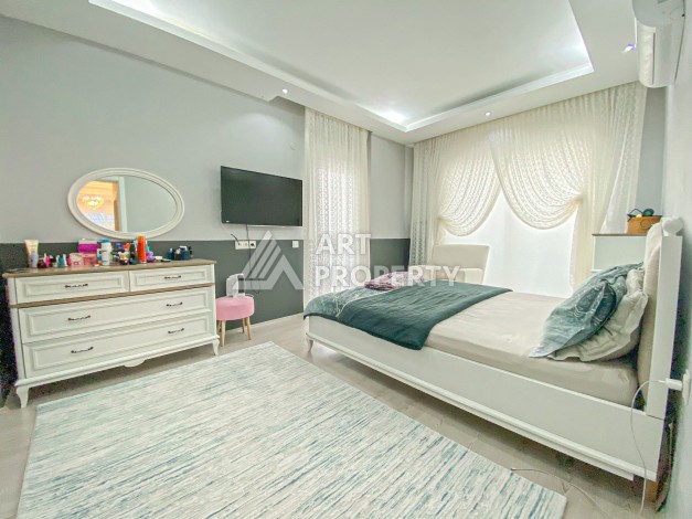 Просторная квартира 2+1 с видом на горы, 110 кв.м. Тосмур, Алания - Ракурс 10