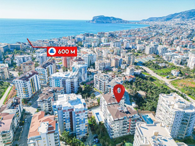 Просторная квартира 2+1 с видом на горы, 110 кв.м. Тосмур, Алания - Ракурс 26