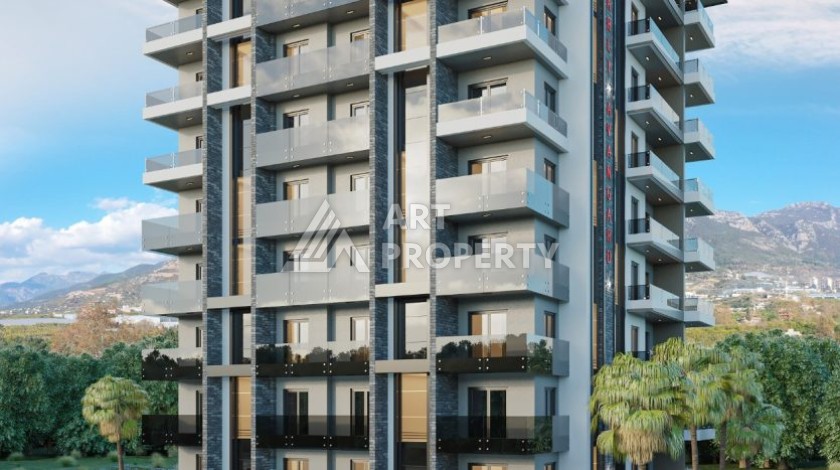 Квартира 1+1 в новой элитной резиденции, 62 кв.м. Махмутлар, Алания. - Ракурс 15