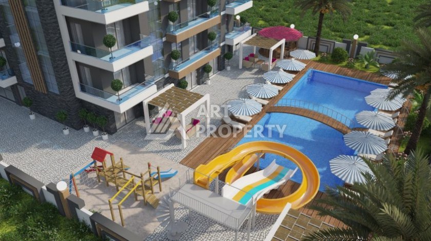 Квартира 1+1 в новой элитной резиденции, 62 кв.м. Махмутлар, Алания. - Ракурс 16