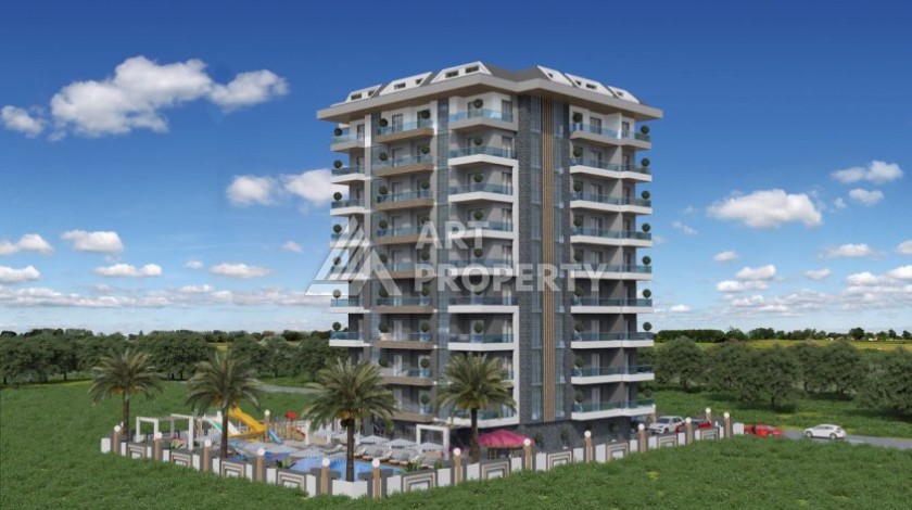 Квартира 1+1 в новой элитной резиденции, 62 кв.м. Махмутлар, Алания. - Ракурс 27