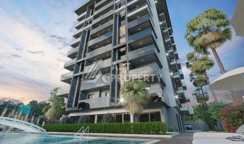 Квартира 1+1 в новой элитной резиденции, 62 кв.м. Махмутлар, Алания. - Ракурс 35