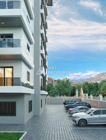 Квартира 1+1 в новой элитной резиденции, 62 кв.м. Махмутлар, Алания. - Ракурс 36