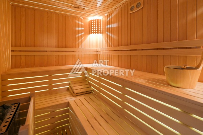 Пентхаус 2+1 с видом на море и крепость, 105 кв.м. Оба, Алания. - Ракурс 3