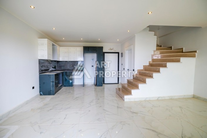 Пентхаус 2+1 с видом на море и крепость, 105 кв.м. Оба, Алания. - Ракурс 7