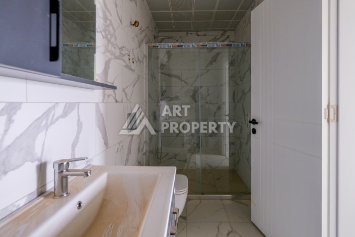 Пентхаус 2+1 с видом на море и крепость, 105 кв.м. Оба, Алания. - Ракурс 19