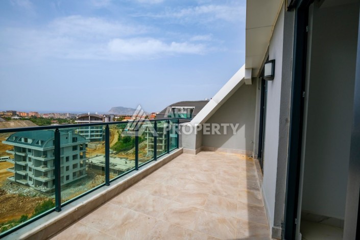 Пентхаус 2+1 с видом на море и крепость, 105 кв.м. Оба, Алания. - Ракурс 22