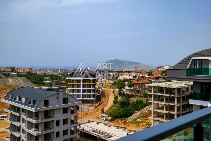 Пентхаус 2+1 с видом на море и крепость, 105 кв.м. Оба, Алания. - Ракурс 24