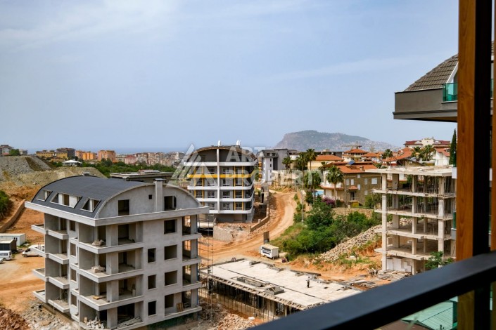 Пентхаус 2+1 с видом на море и крепость, 105 кв.м. Оба, Алания. - Ракурс 25