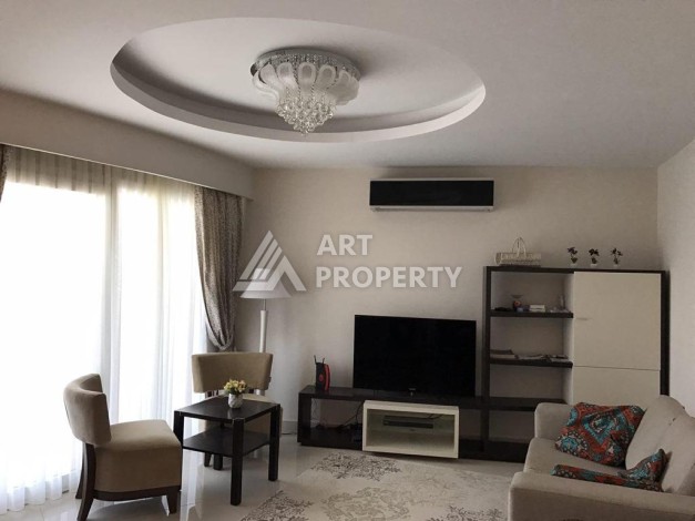 Квартира 1+1 с видом на море в элитной резиденции, 75 кв.м. Махмутлар, Алания - Ракурс 2