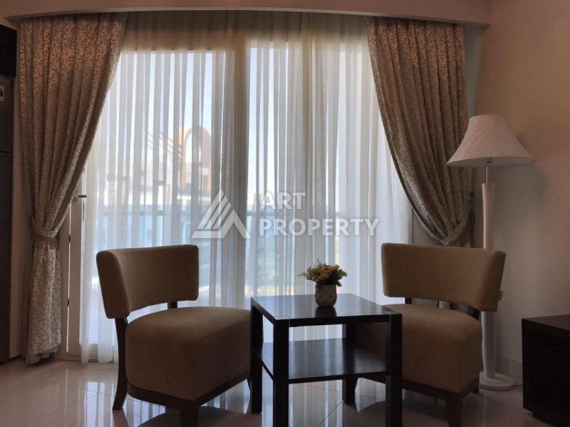 Квартира 1+1 с видом на море в элитной резиденции, 75 кв.м. Махмутлар, Алания - Ракурс 4