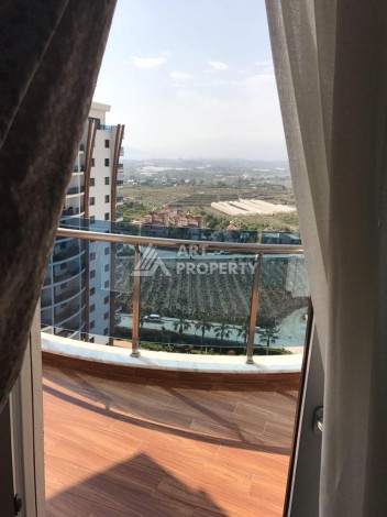 Квартира 1+1 с видом на море в элитной резиденции, 75 кв.м. Махмутлар, Алания - Ракурс 8