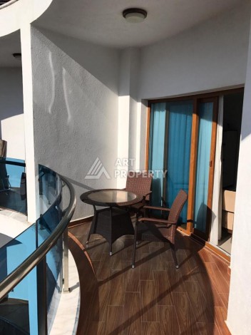 Квартира 1+1 с видом на море в элитной резиденции, 75 кв.м. Махмутлар, Алания - Ракурс 9