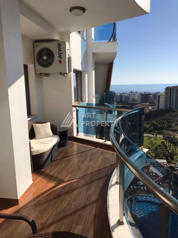 Квартира 1+1 с видом на море в элитной резиденции, 75 кв.м. Махмутлар, Алания - Ракурс 10