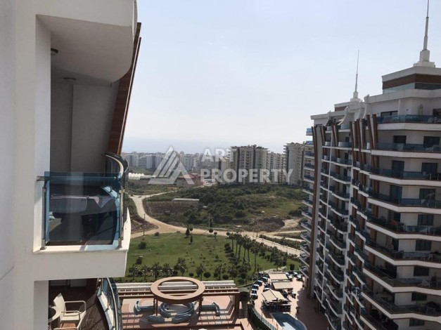 Квартира 1+1 с видом на море в элитной резиденции, 75 кв.м. Махмутлар, Алания - Ракурс 15