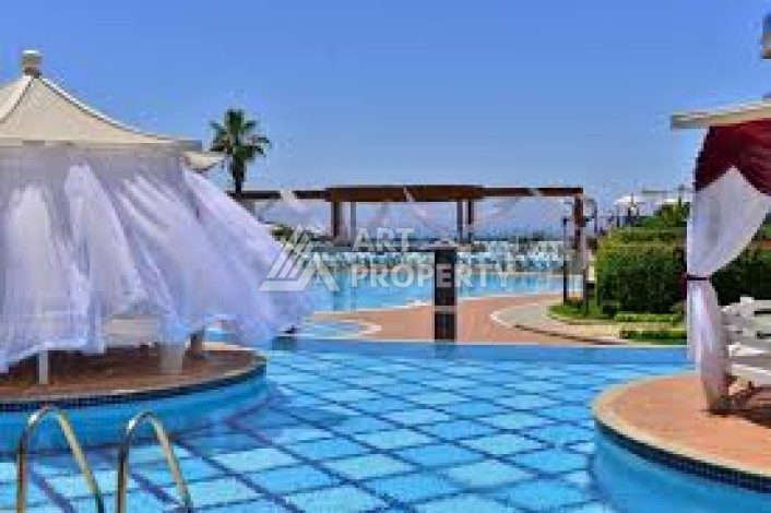 Квартира 1+1 с видом на море в элитной резиденции, 75 кв.м. Махмутлар, Алания - Ракурс 18