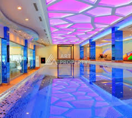 Квартира 1+1 с видом на море в элитной резиденции, 75 кв.м. Махмутлар, Алания - Ракурс 23