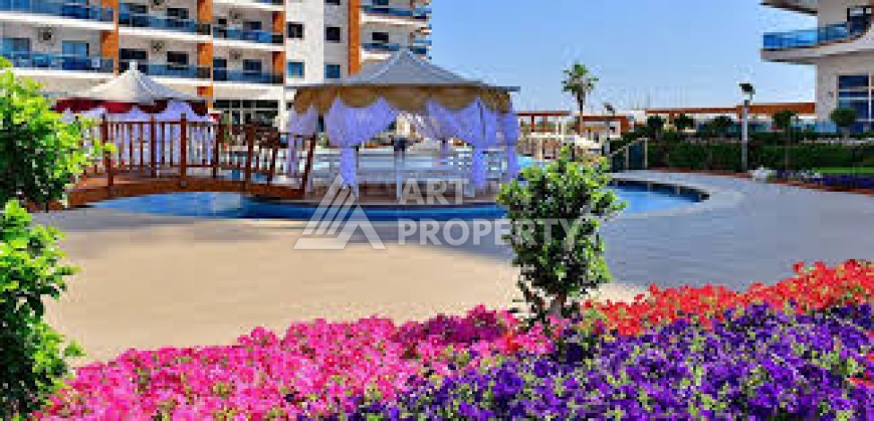 Квартира 1+1 с видом на море в элитной резиденции, 75 кв.м. Махмутлар, Алания - Ракурс 27