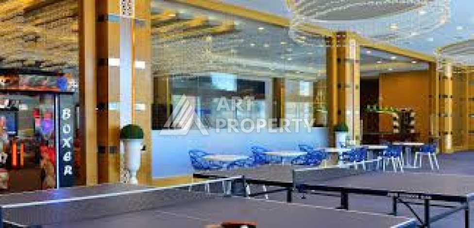 Квартира 1+1 с видом на море в элитной резиденции, 75 кв.м. Махмутлар, Алания - Ракурс 28