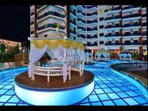 Квартира 1+1 с видом на море в элитной резиденции, 75 кв.м. Махмутлар, Алания - Ракурс 35