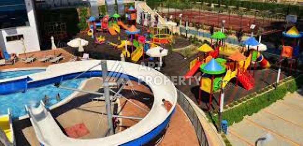 Квартира 1+1 с видом на море в элитной резиденции, 75 кв.м. Махмутлар, Алания - Ракурс 38