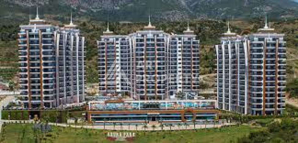 Квартира 1+1 с видом на море в элитной резиденции, 75 кв.м. Махмутлар, Алания - Ракурс 39