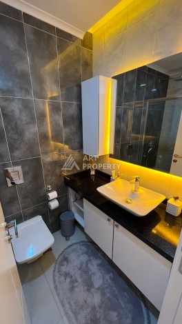 Меблированная квартира 1+1 в престижной резиденции, 55 кв.м. в Махмутларе - Ракурс 2