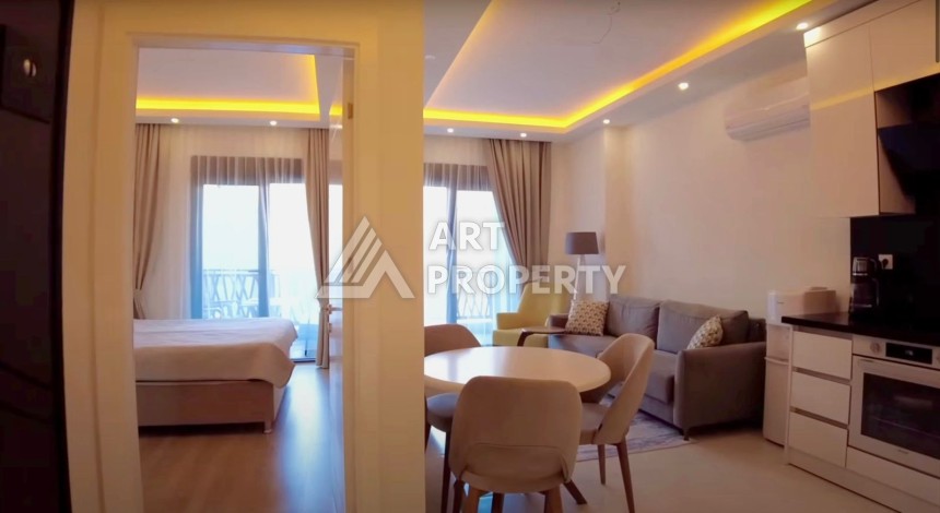 Меблированная квартира 1+1 в престижной резиденции, 55 кв.м. в Махмутларе - Ракурс 7