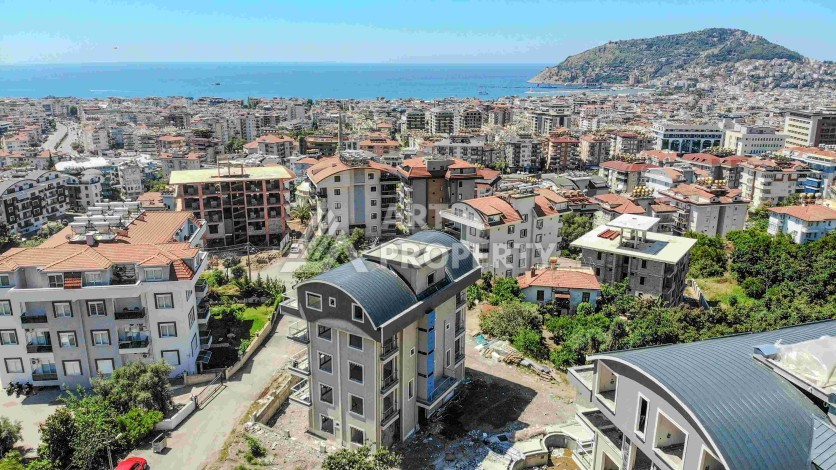Дуплекс 3+1 с видом на море и крепость, 160 кв.м. Буюкхасбахче, Алания. - Ракурс 4