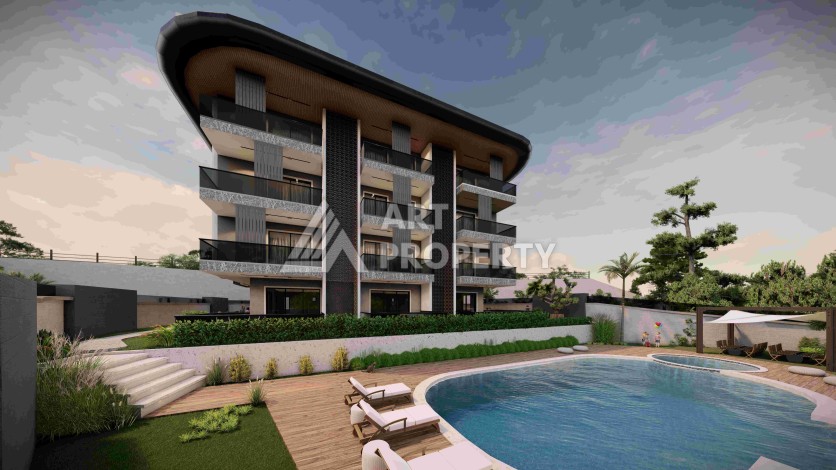 Дуплекс 3+1 с видом на море и крепость, 160 кв.м. Буюкхасбахче, Алания. - Ракурс 16